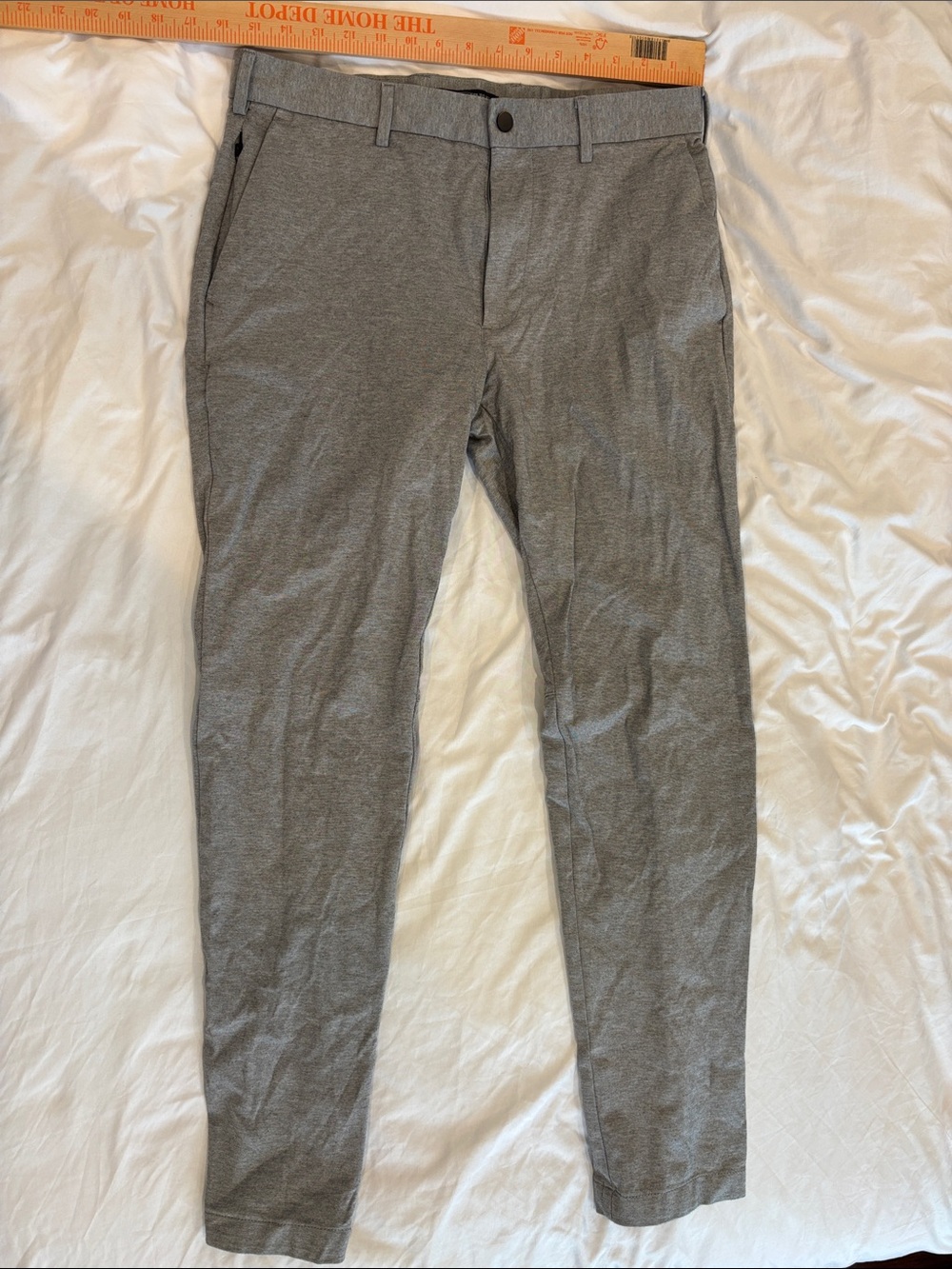 Banana Republic Men's Heather Gray Stretch Chinos